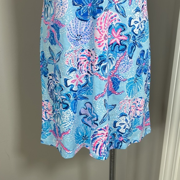 Lilly Pulitzer Dev Dress Multi Bahamas Beachcomber Blue Pink White Sz XS NEW - Picture 5 of 14